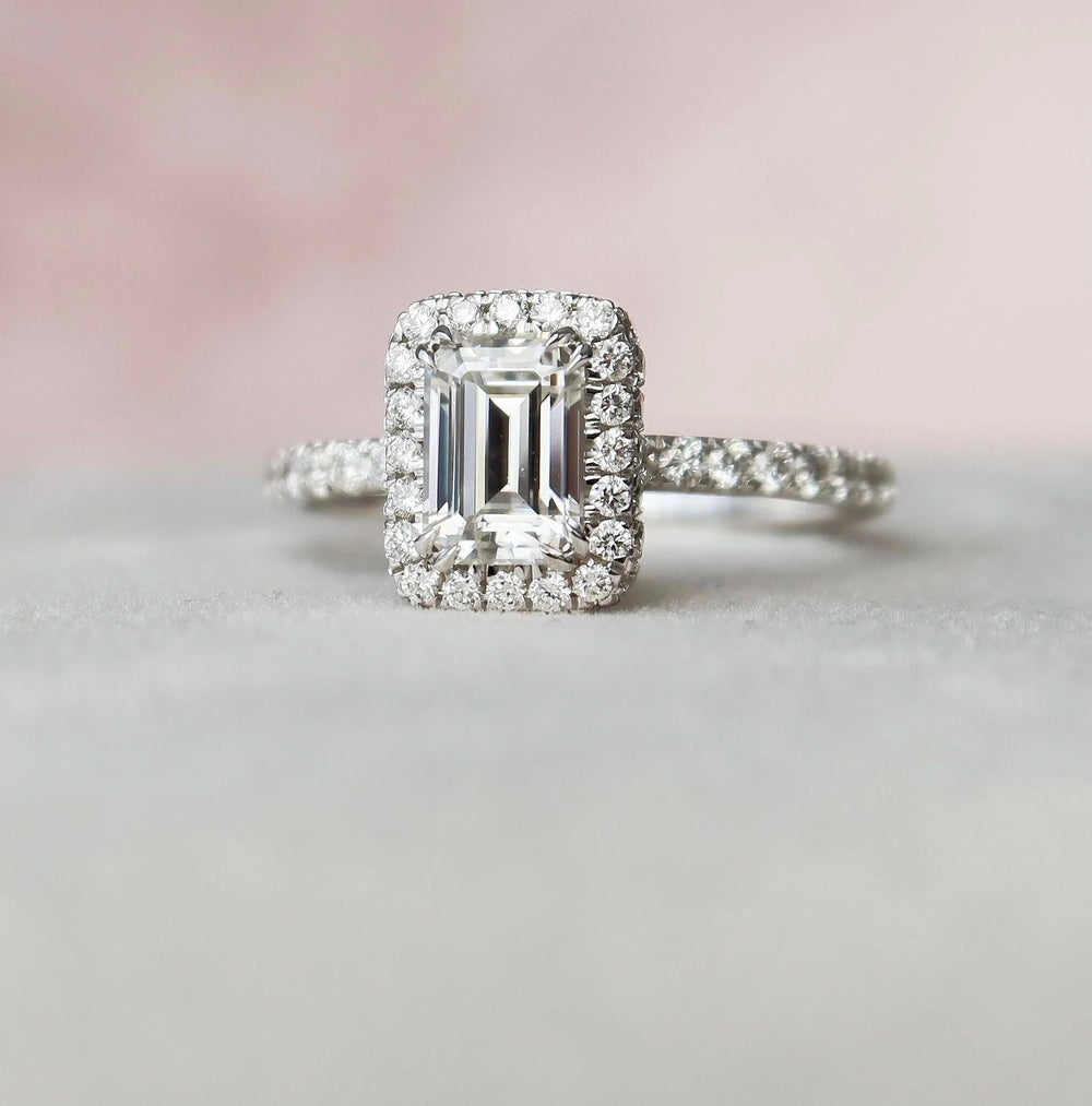 Emerald Cut Labgrown Engagement Ring