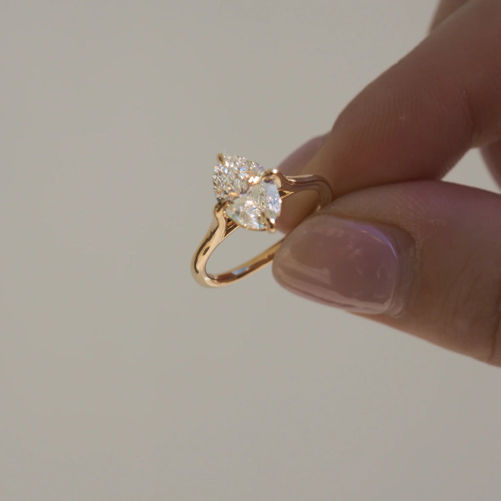 Oval Cut Labgrown Engagement Ring
