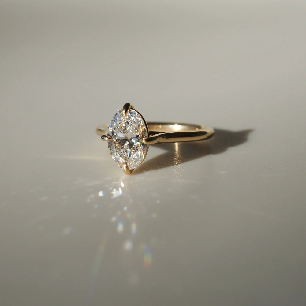 Oval Cut Labgrown Engagement Ring