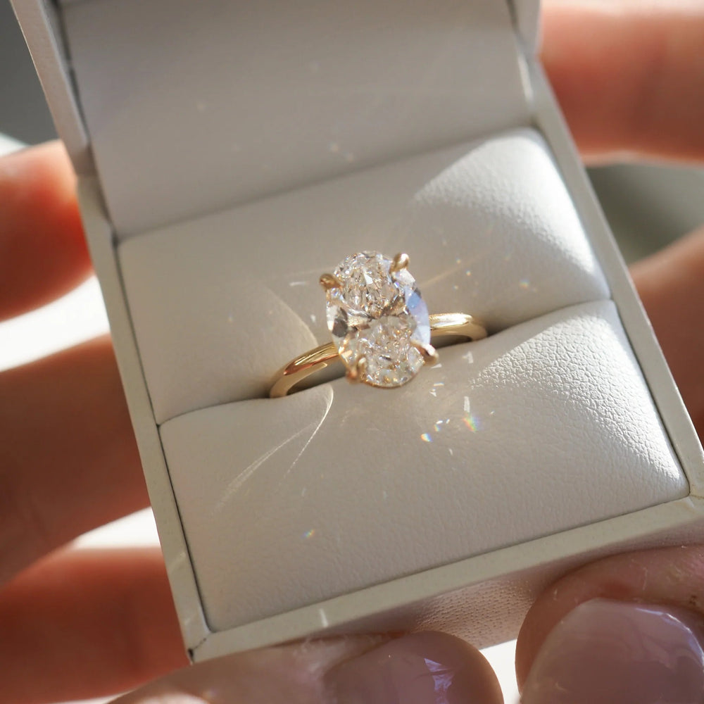 Oval Cut Labgrown Engagement Ring