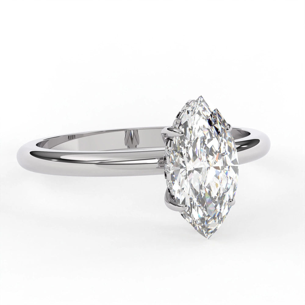 Marquise Cut Labgrown Engagement Ring