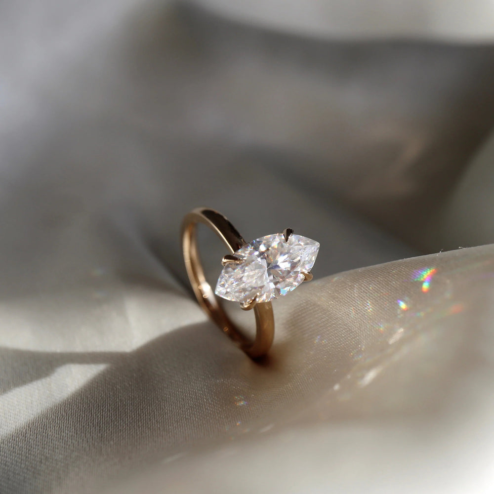 Marquise Cut Labgrown Engagement Ring