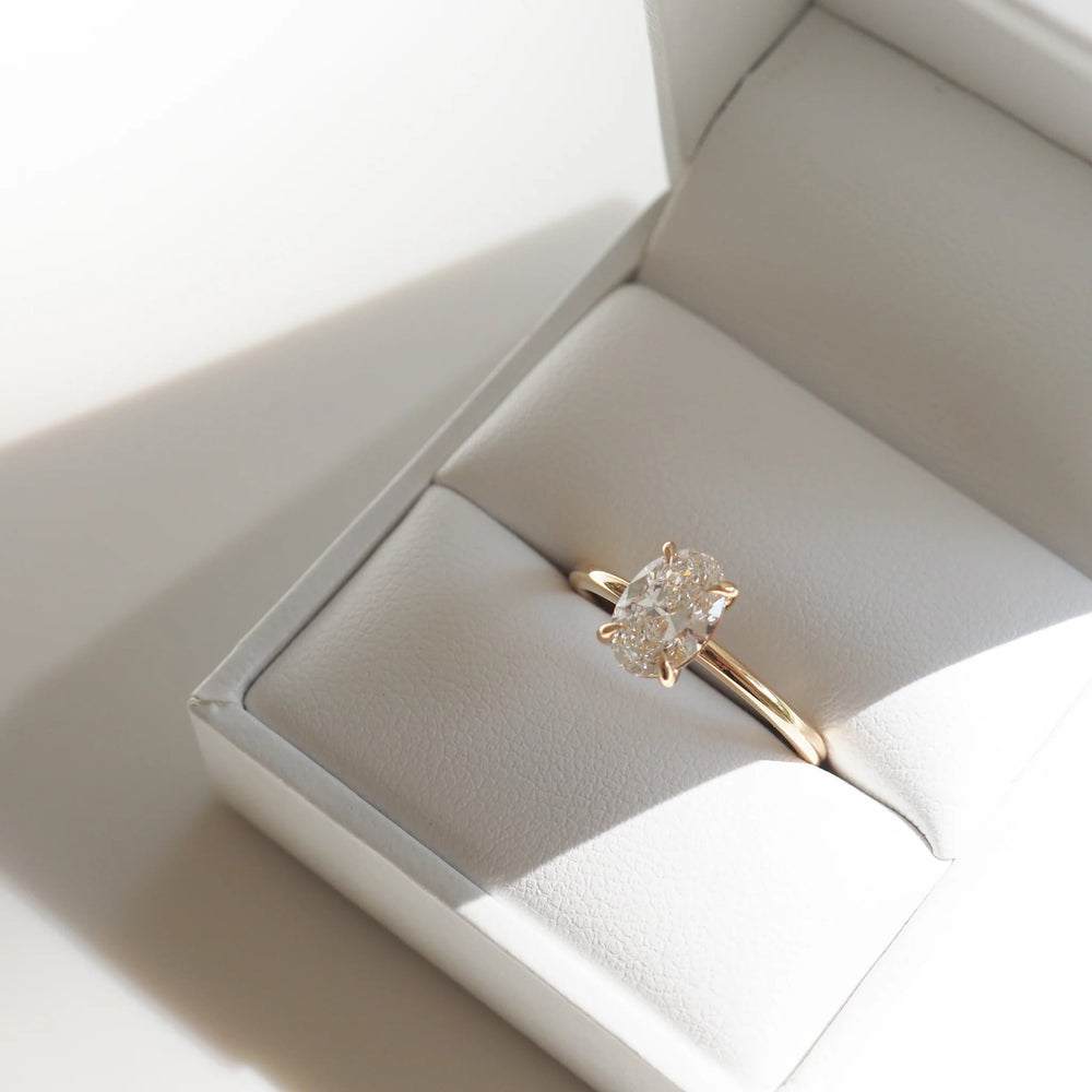 Oval Cut Labgrown Engagement Ring
