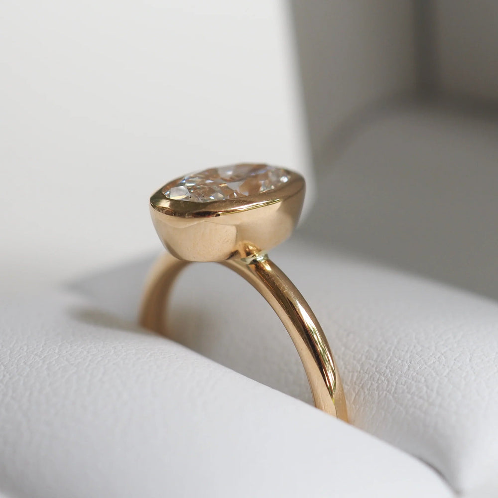 Oval Cut Labgrown Engagement Ring, Oval Cut Ring
