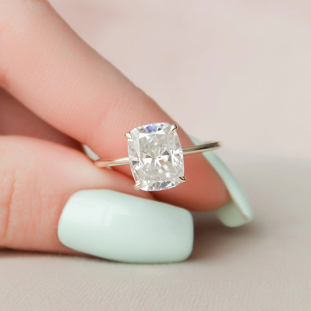 Cushion Cut Labgrown Engagement Ring
