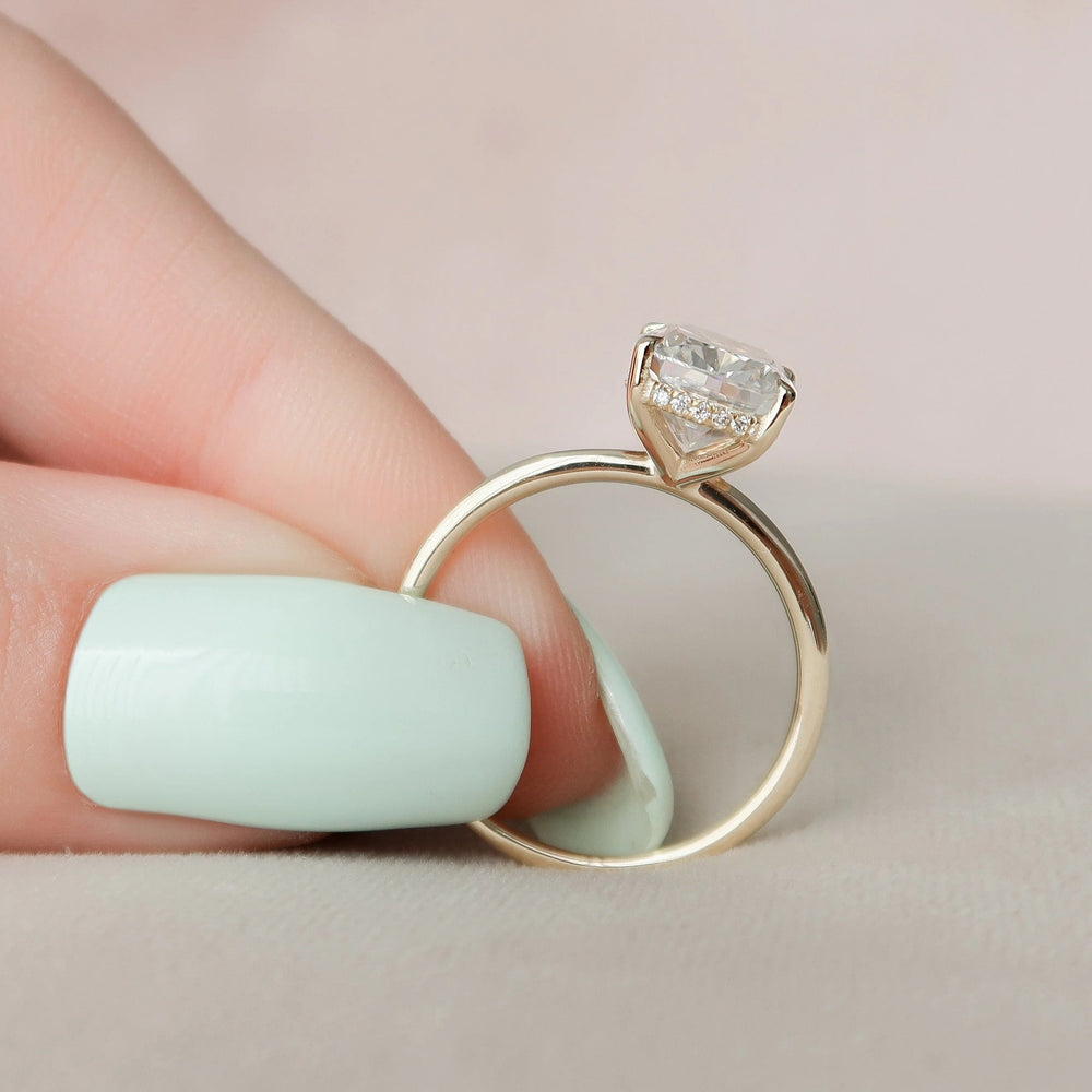 Cushion Cut Labgrown Engagement Ring