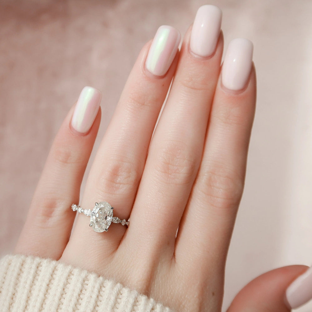 Oval Cut Labgrown Engagement Ring