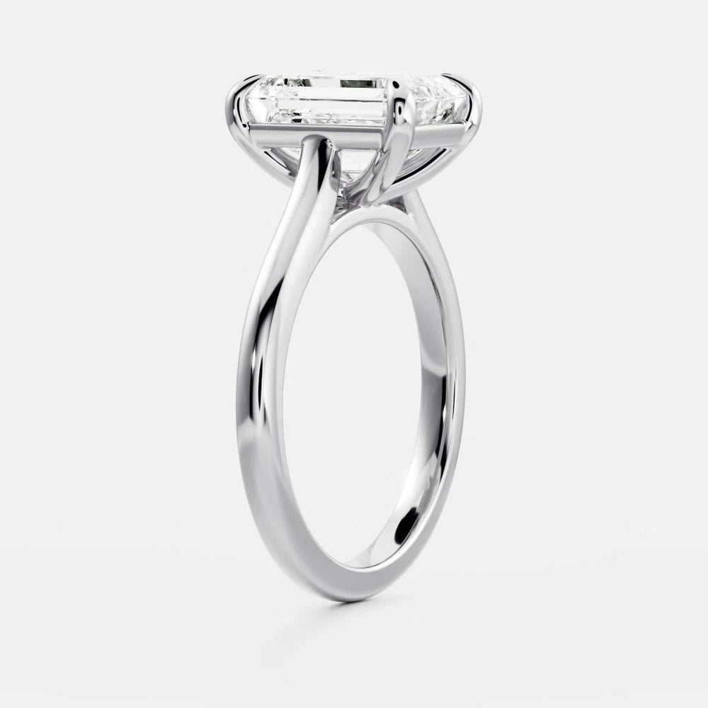 Emerald Cut Labgrown Engagement Ring