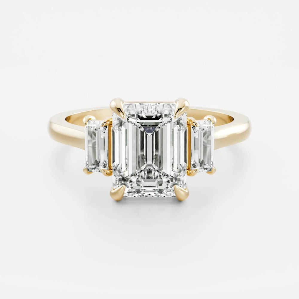 Emerald Cut Labgrown Engagement Ring