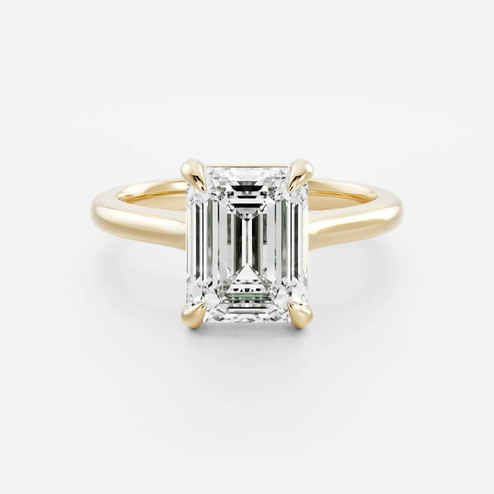 Emerald Cut Labgrown Engagement Ring