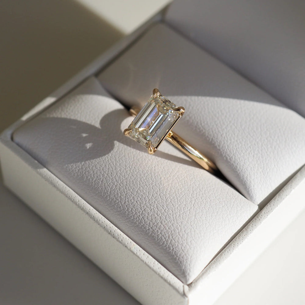Emerald Cut Labgrown Engagement Ring