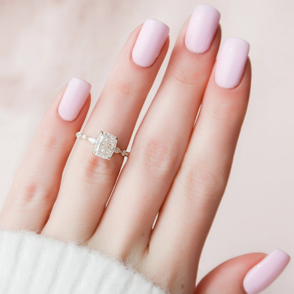 Cushion Cut Labgrown Engagement Ring