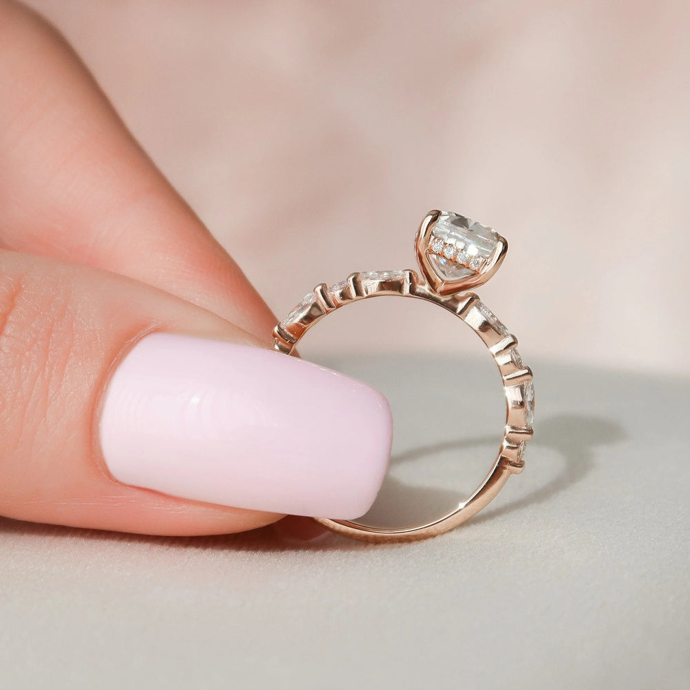 Cushion Cut Labgrown Engagement Ring