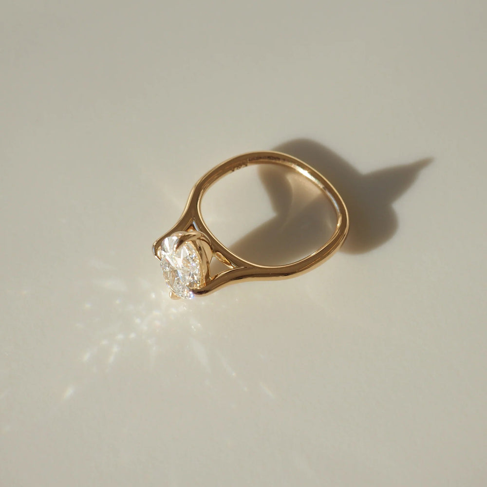 Oval Cut Labgrown Engagement Ring, Oval Cut Ring