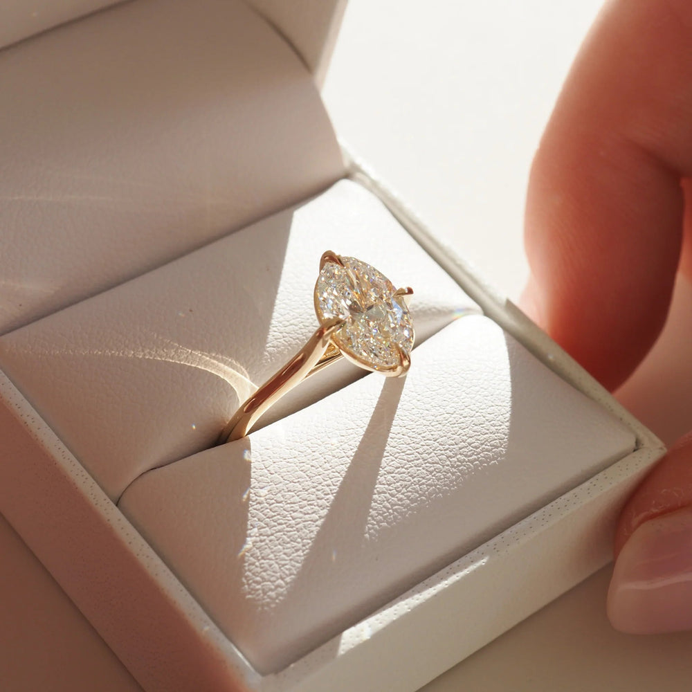 Oval Cut Labgrown Engagement Ring, Oval Cut Ring