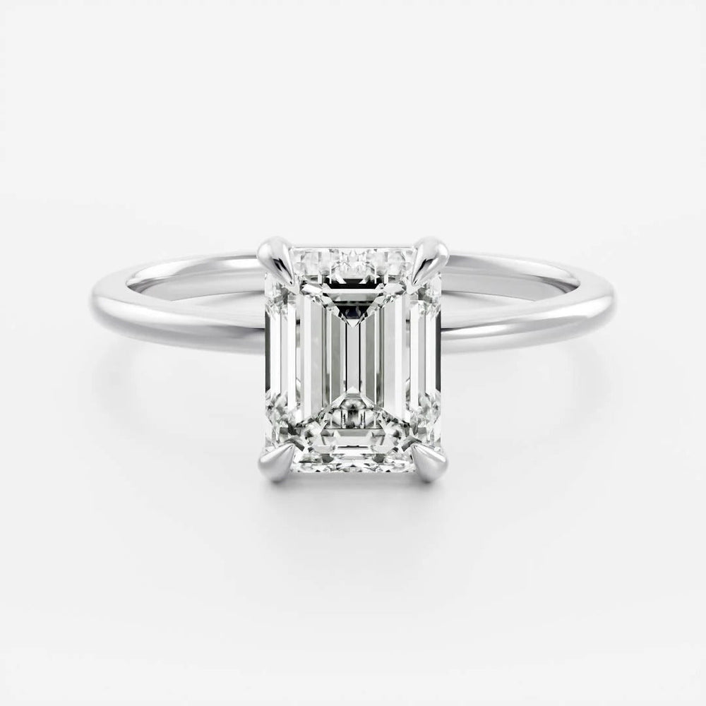 Emerald Cut Labgrown Engagement Ring