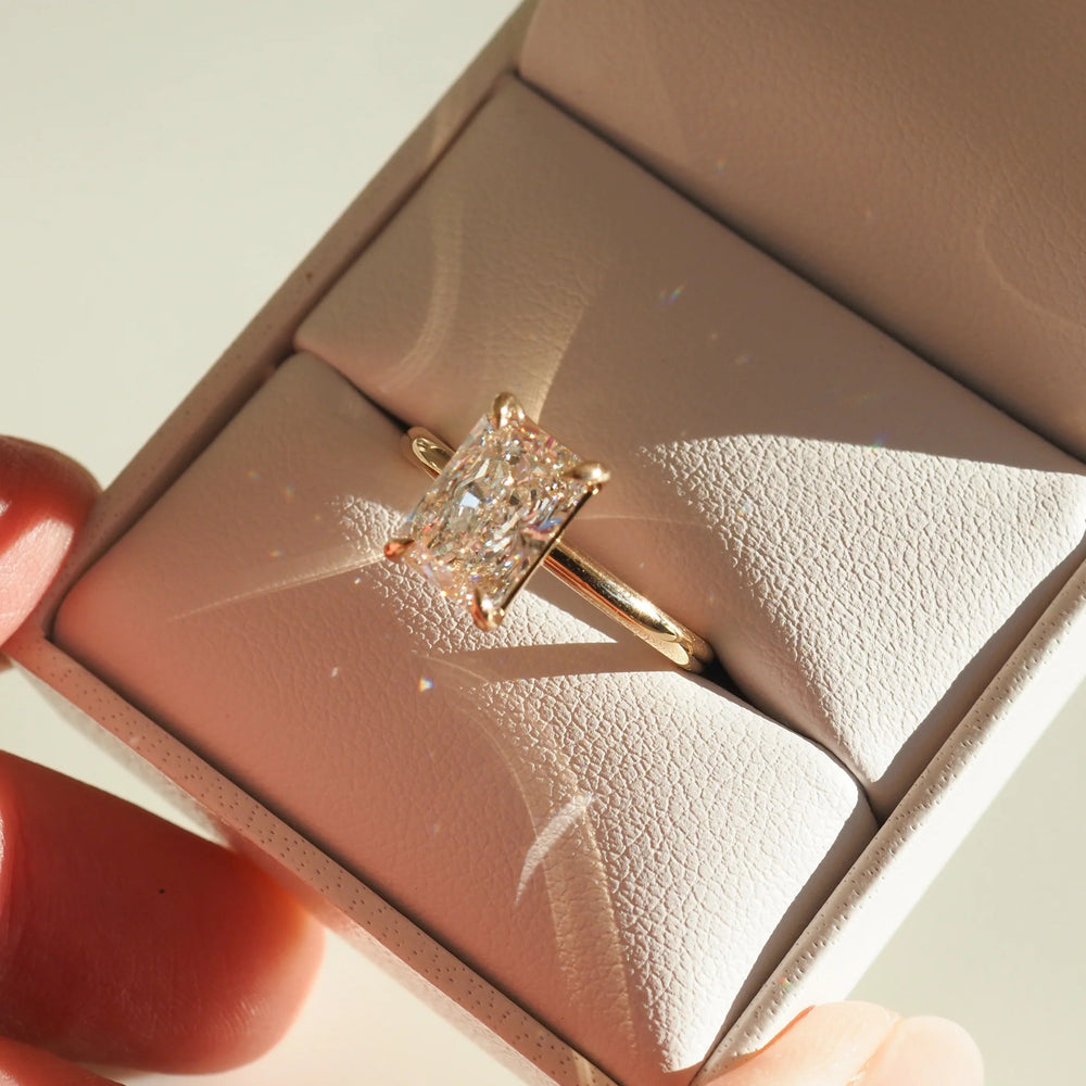 Radiant Cut Labgrown Engagement Ring