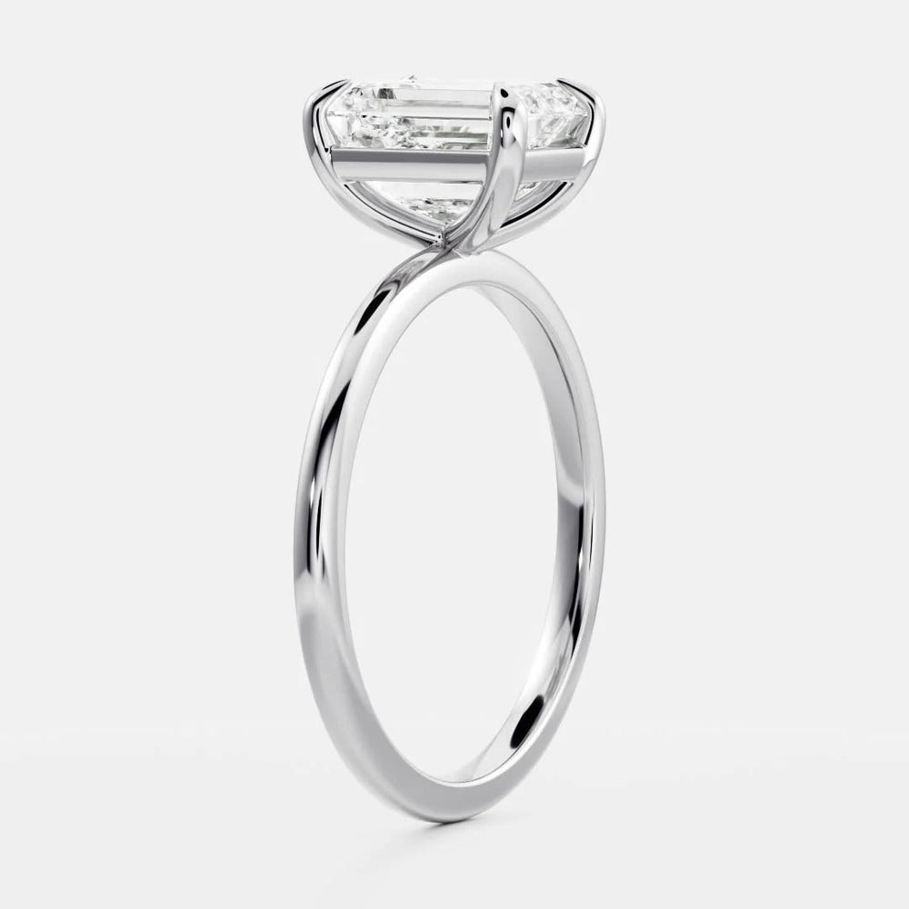 Emerald Cut Labgrown Engagement Ring