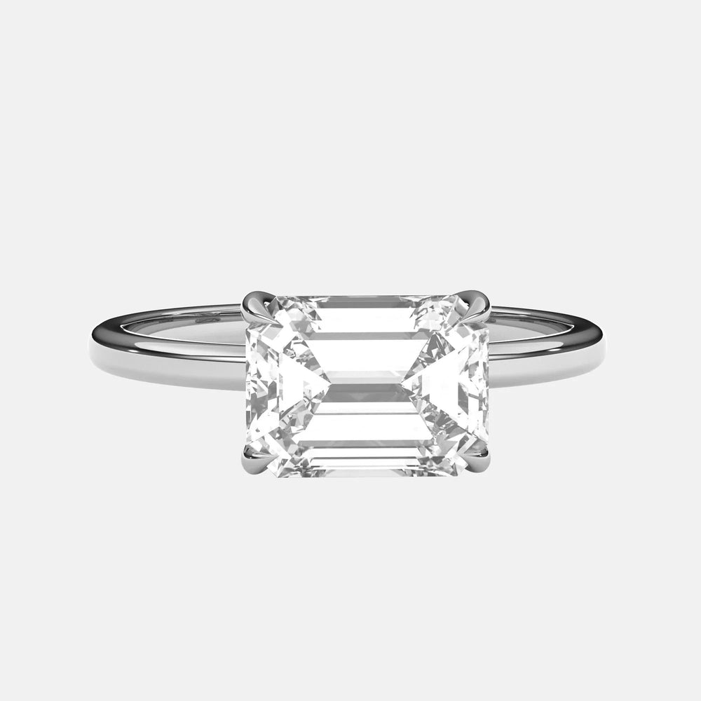 Emerald Cut Labgrown Engagement Ring