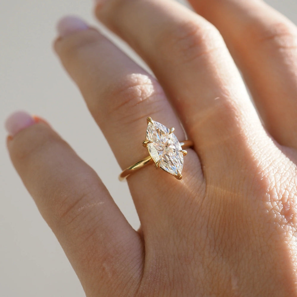 Marquise Cut Labgrown Engagement Ring