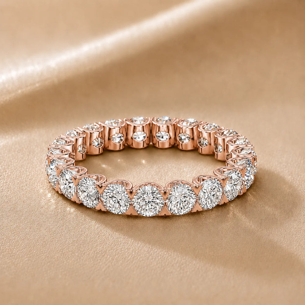 The Infinite Radiance Round Cut Eternity Band