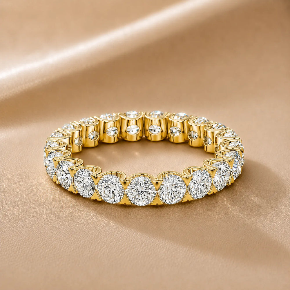 The Infinite Radiance Round Cut Eternity Band