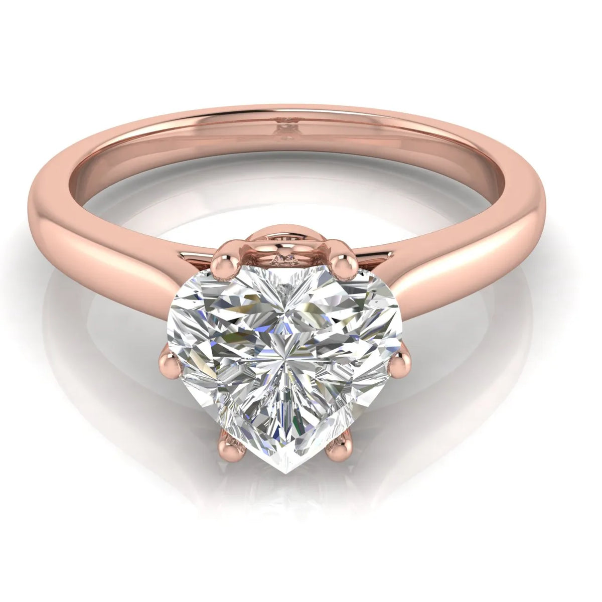 Romantic Solitaire Ring with Timeless Design