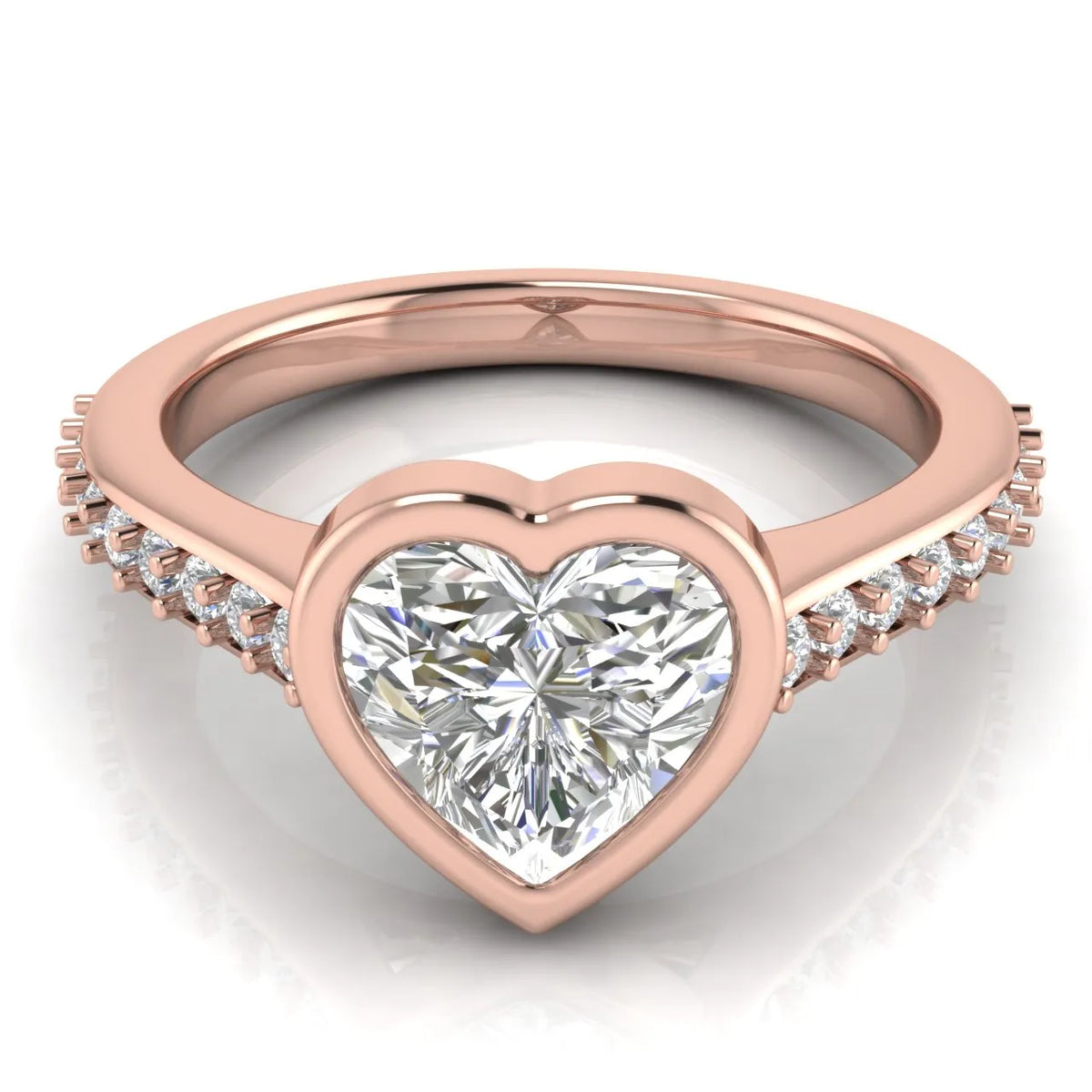 Elegant Bezel-Set Accent Ring