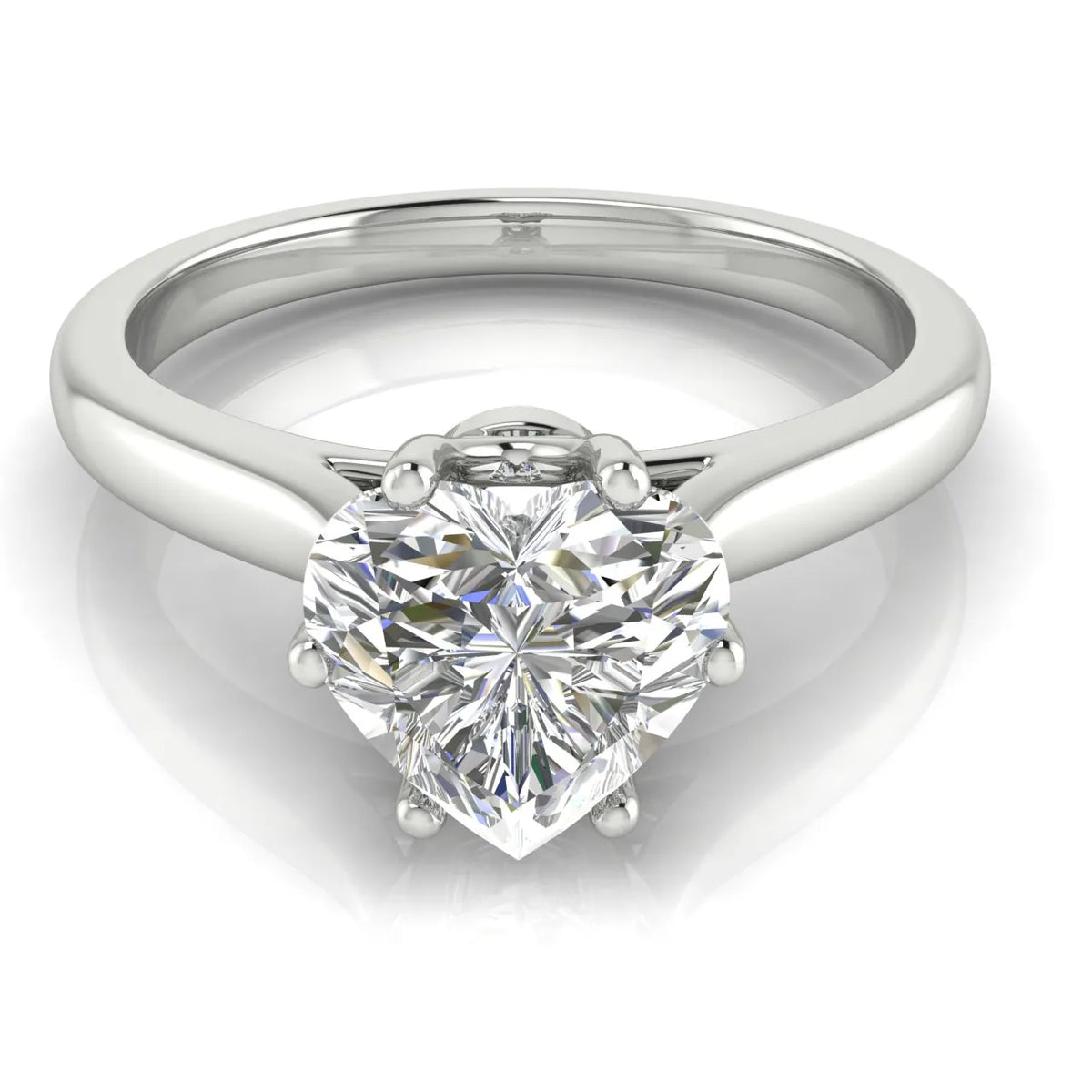 Romantic Solitaire Ring with Timeless Design