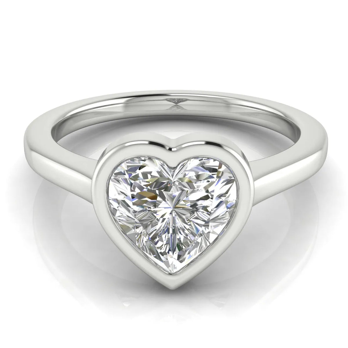 Romantic Halo Solitaire Ring