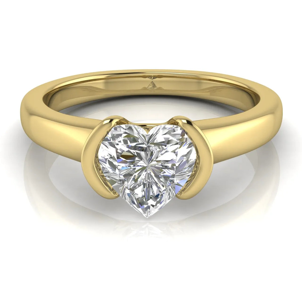 Modern Bezel-Inspired Solitaire Ring