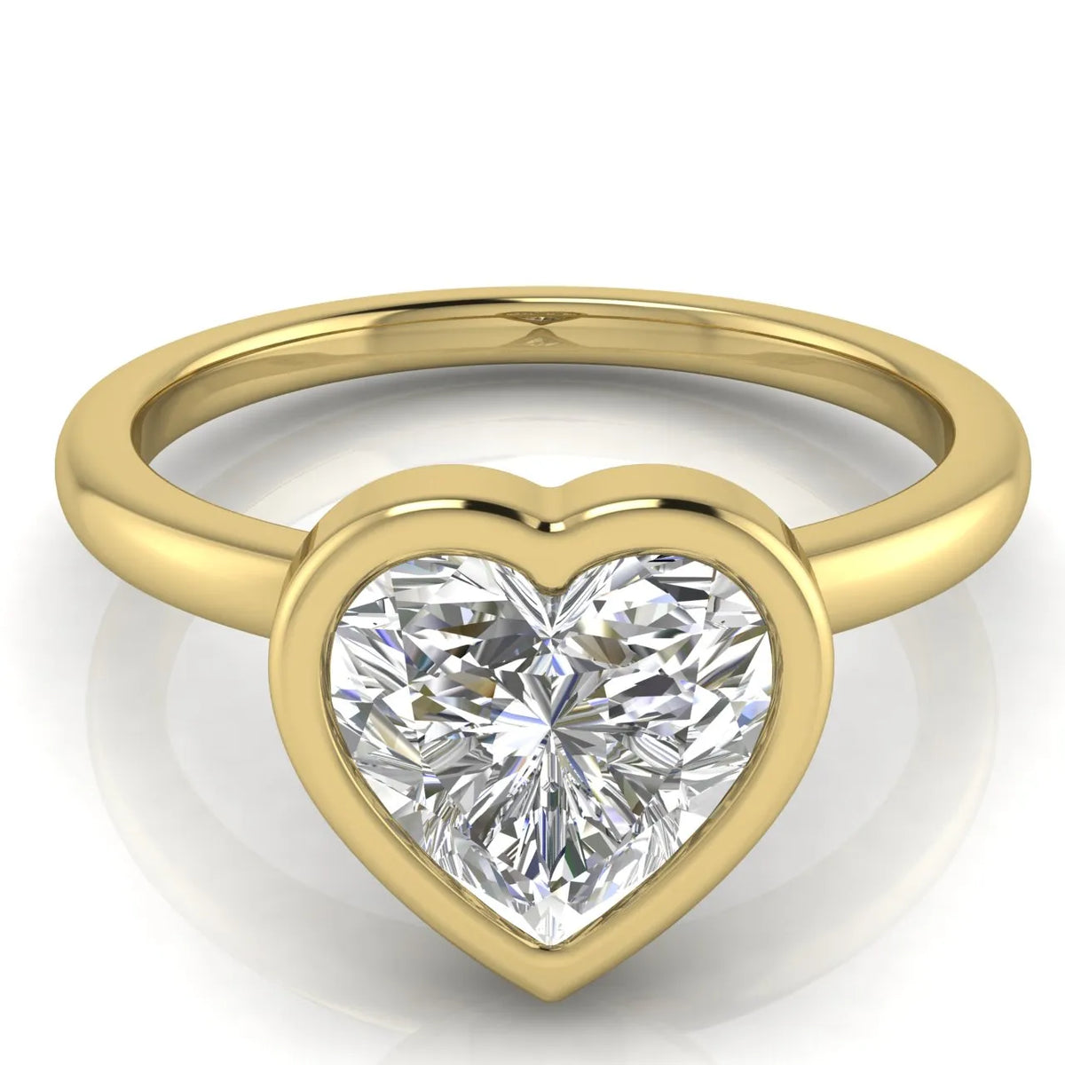 Modern Bezel-Set Solitaire Ring