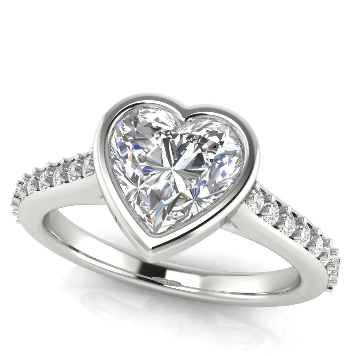 Elegant Bezel-Set Accent Ring