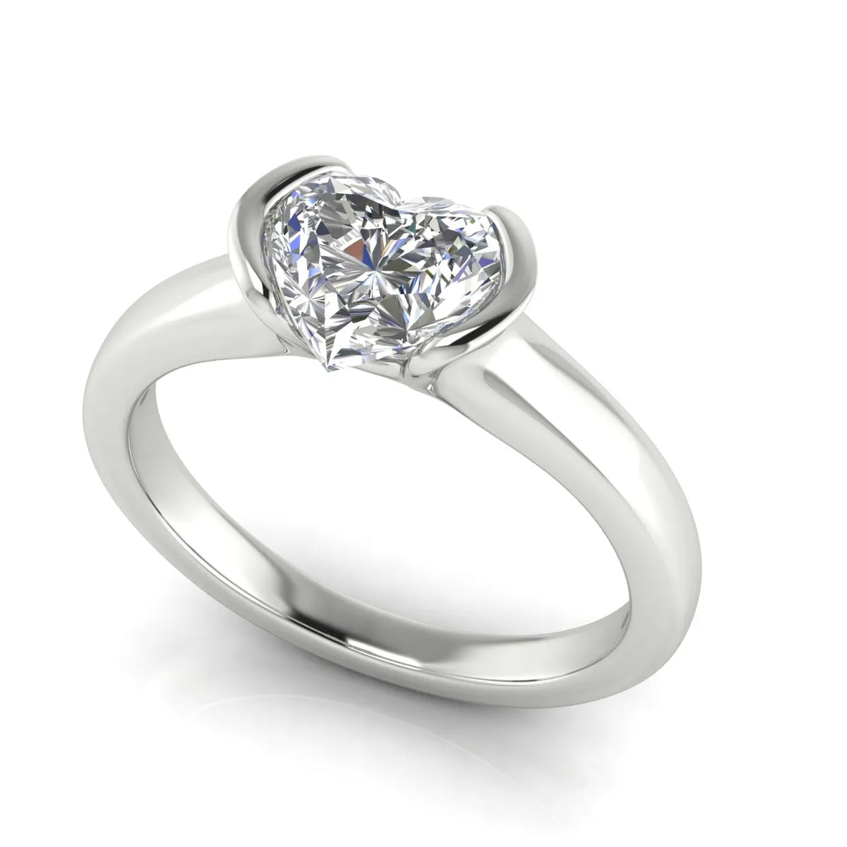 Modern Bezel-Inspired Solitaire Ring