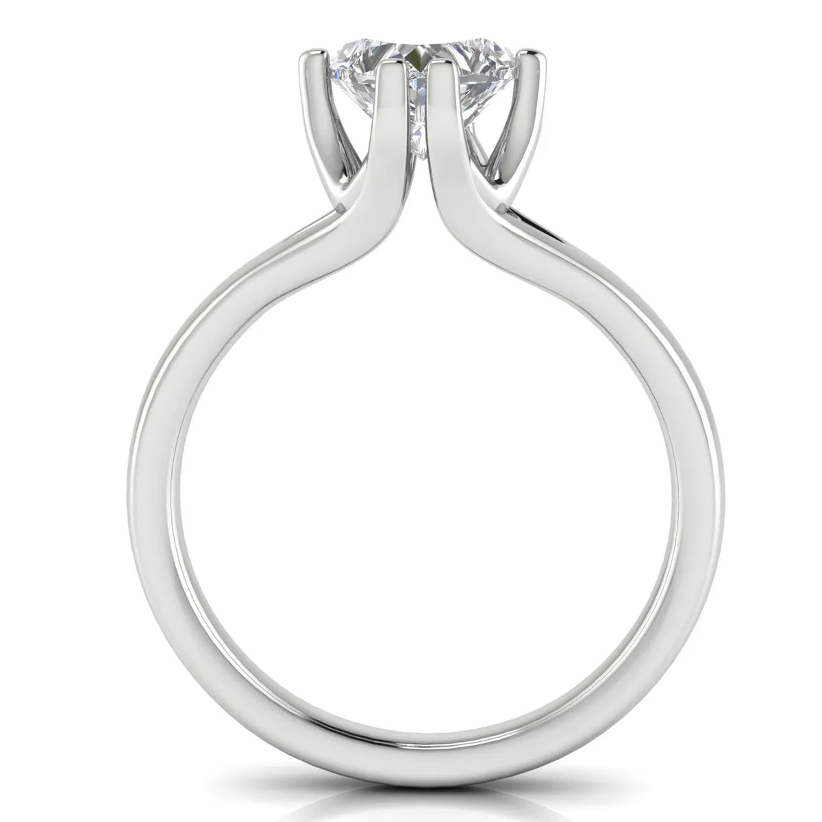 Contemporary Solitaire Engagement Ring