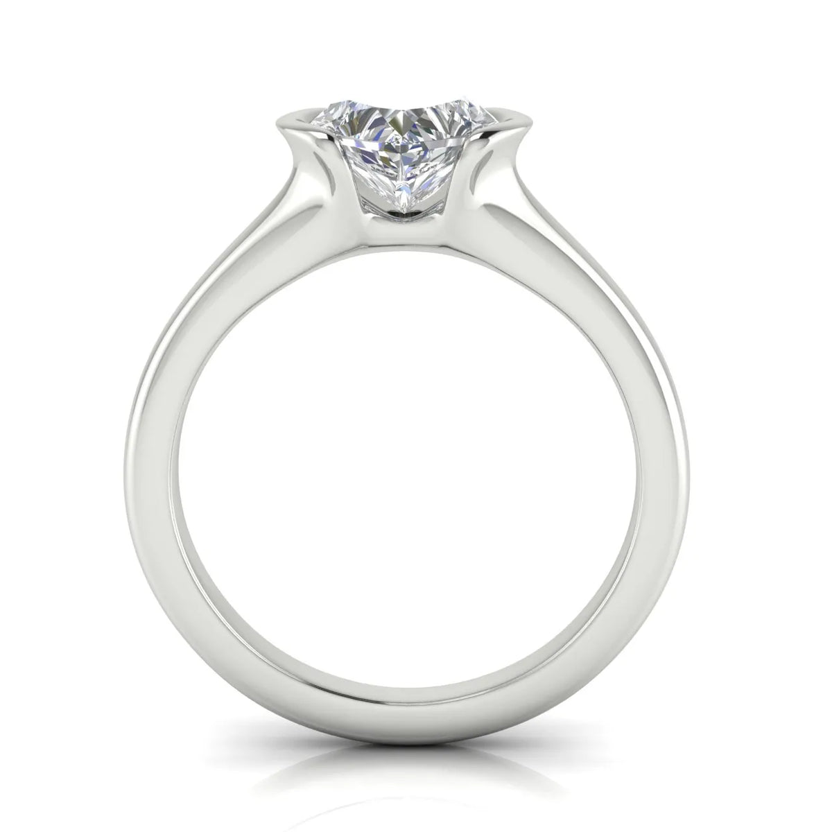 Modern Bezel-Inspired Solitaire Ring