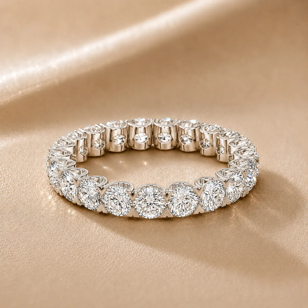 The Infinite Radiance Round Cut Eternity Band