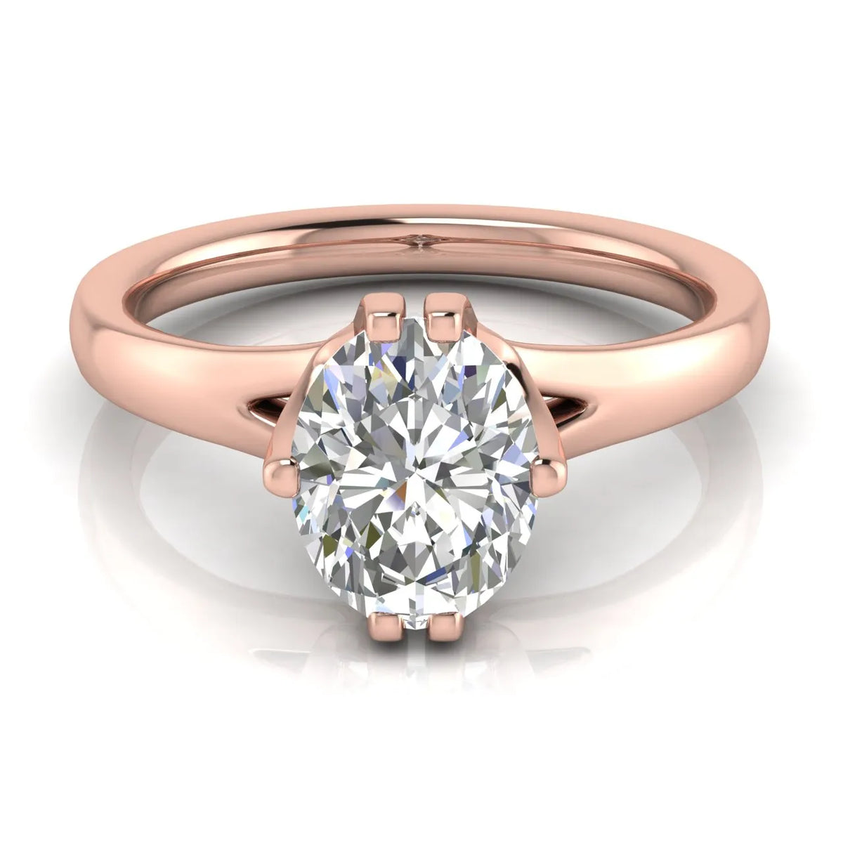 Contemporary Solitaire Engagement Ring