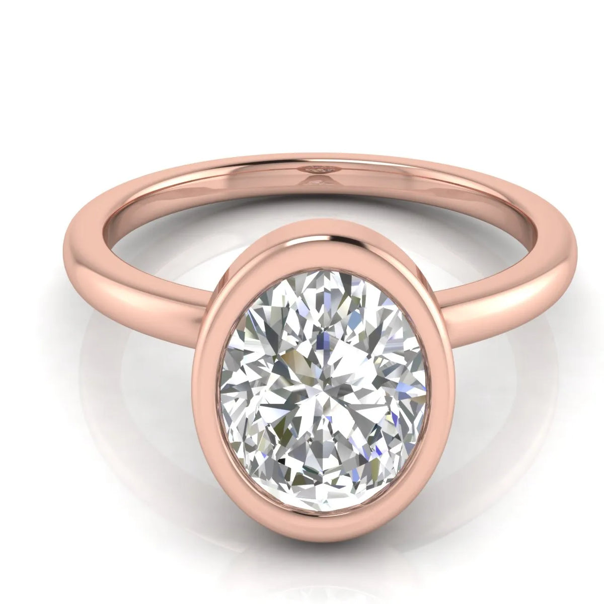 Modern Bezel-Set Solitaire Ring