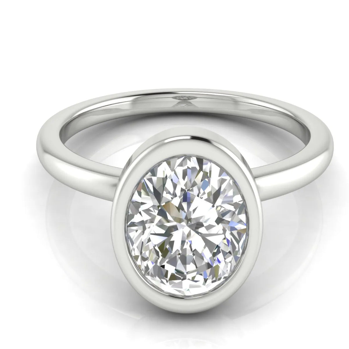 Modern Bezel-Set Solitaire Ring