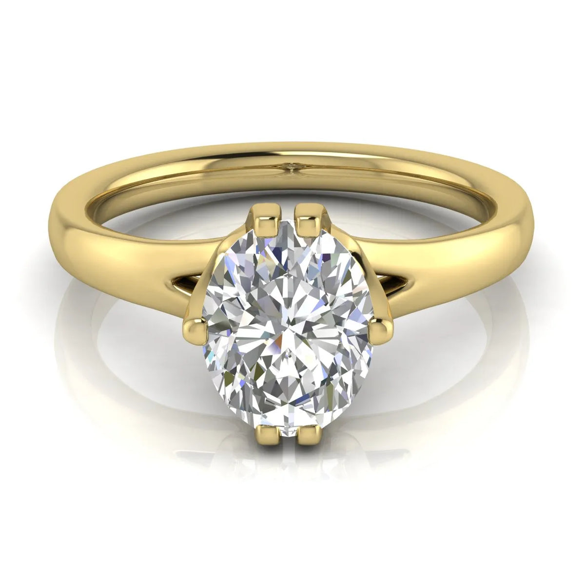 Contemporary Solitaire Engagement Ring