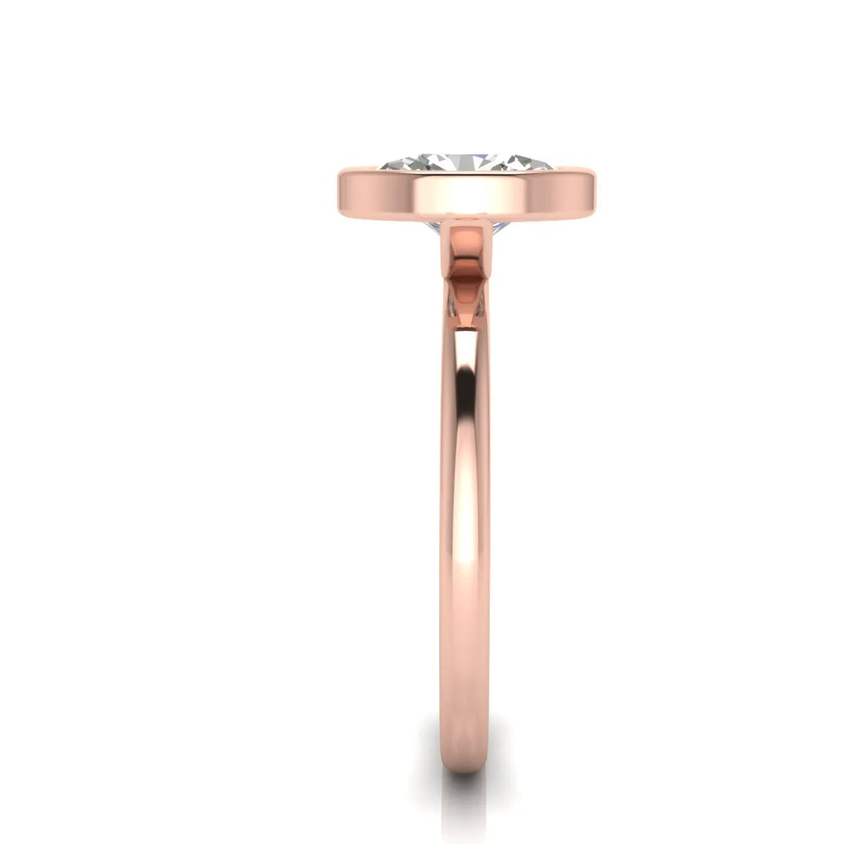 Modern Bezel-Set Solitaire Ring