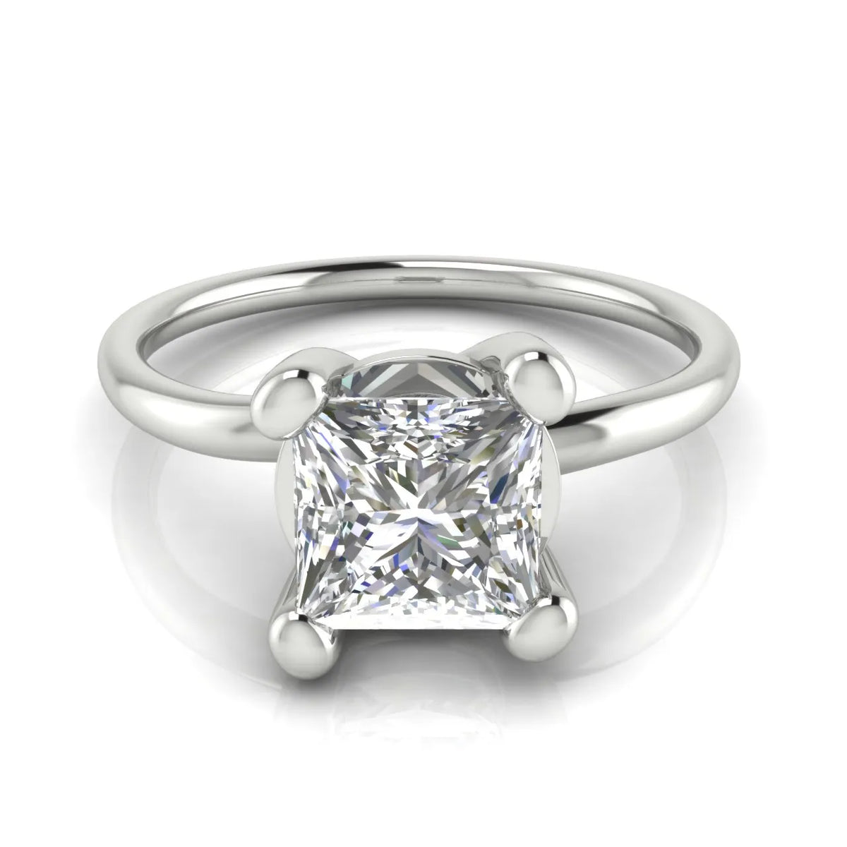 Romantic Solitaire Ring with Classic Setting