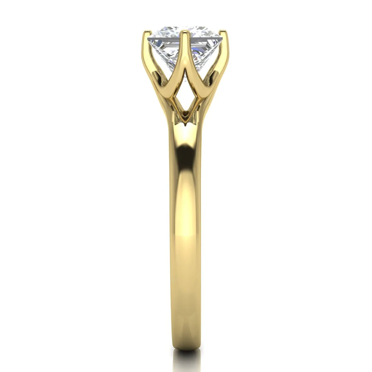 Contemporary Solitaire Engagement Ring