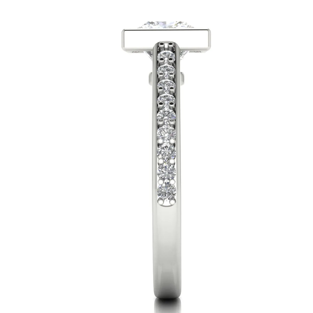 Elegant Bezel-Set Accent Ring