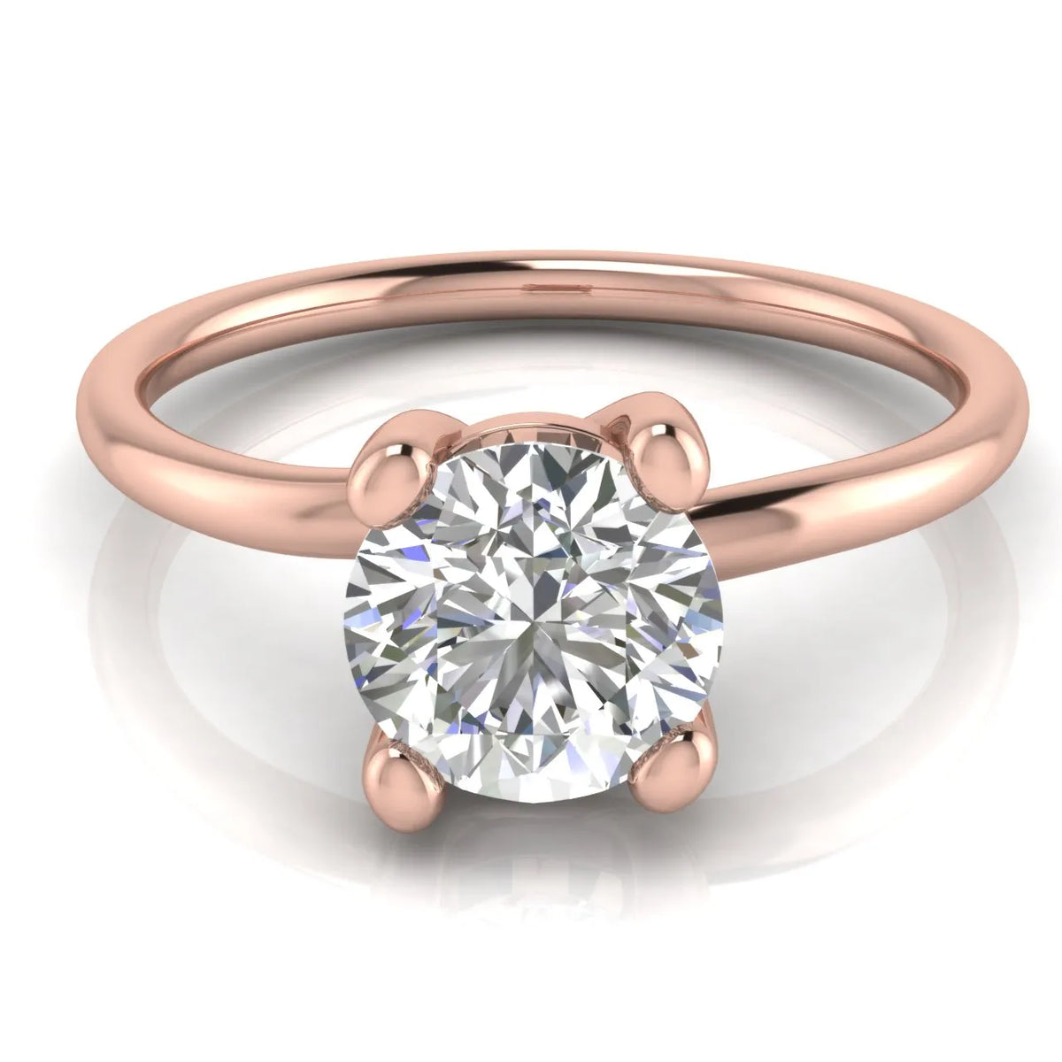 Romantic Solitaire Ring with Classic Setting