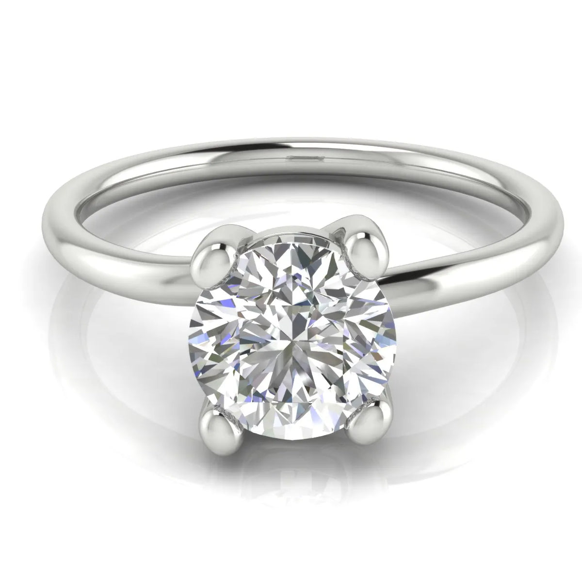 Romantic Solitaire Ring with Classic Setting