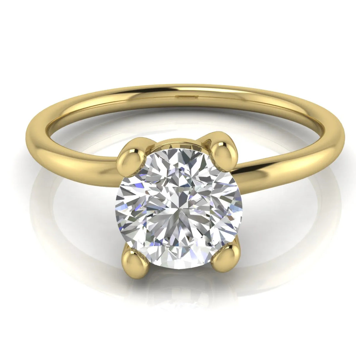 Romantic Solitaire Ring with Classic Setting