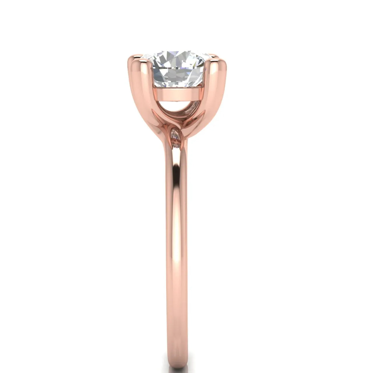 Romantic Solitaire Ring with Classic Setting