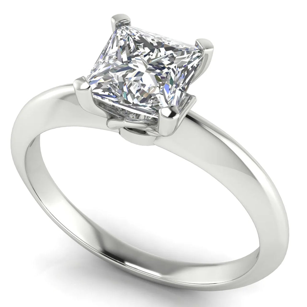 Romantic Solitaire Ring with Elegant Prong Setting